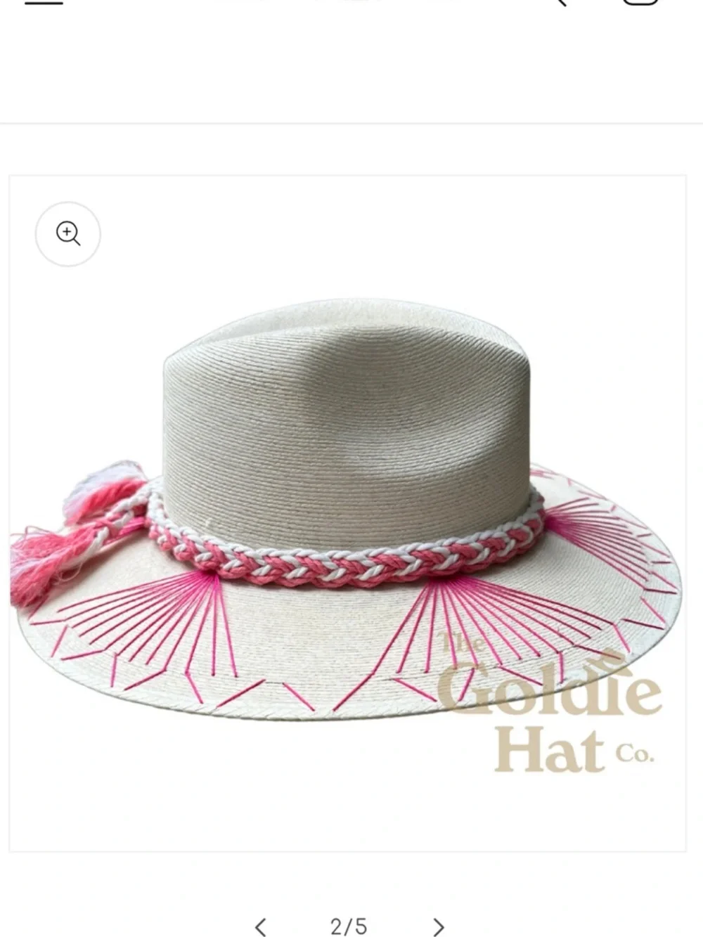 The Goldie Hat Co Mallorca Palm Hat - Picture 3 of 10